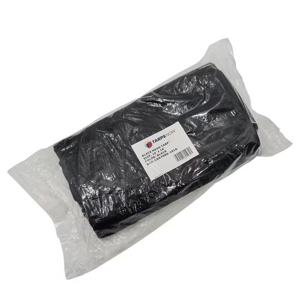 12 ft x 24 ft Tarp, Black, Tarps Now, Mfr#: CSM70BK-1224